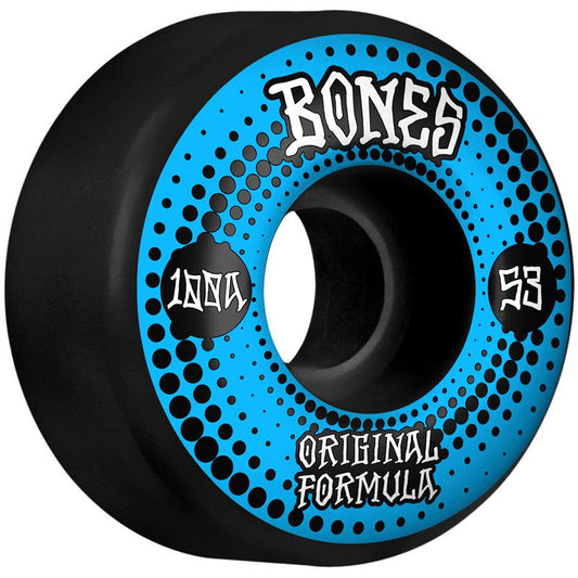 Bones  100's originals V4 ruote larghe 100A nero 53MM